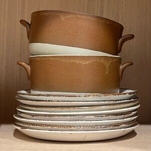 Vintage Japanese Stoneware Bowls | Set of 2